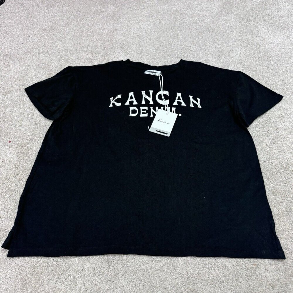 KanCan T-Shirt Women’s Black Short Sleeve Size Small NWT